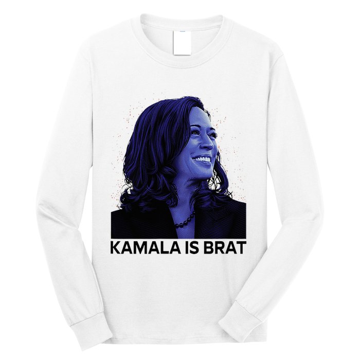 Kamala Is Brat Funny Long Sleeve Shirt