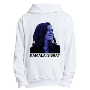 Kamala Is Brat Funny Urban Pullover Hoodie