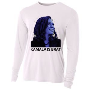 Kamala Is Brat Funny Cooling Performance Long Sleeve Crew