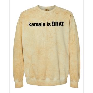 Kamala Is Brat Kamala Is Brat 2024 Kamala Is Brat Colorblast Crewneck Sweatshirt