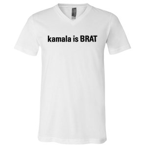 Kamala Is Brat Kamala Is Brat 2024 Kamala Is Brat V-Neck T-Shirt