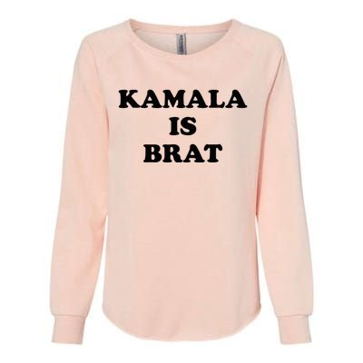 Kamala Is Brat Sunglasses Us Flag Vintage Funny Sarcastic Womens California Wash Sweatshirt