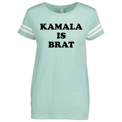 Kamala Is Brat Sunglasses Us Flag Vintage Funny Sarcastic Enza Ladies Jersey Football T-Shirt