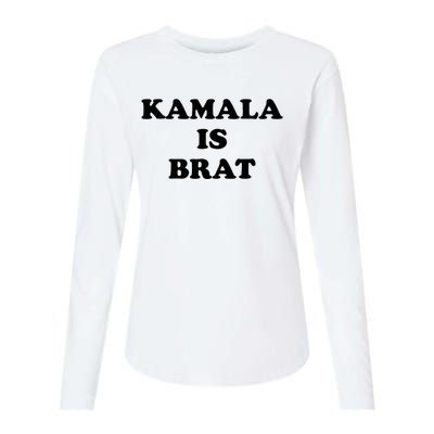 Kamala Is Brat Sunglasses Us Flag Vintage Funny Sarcastic Womens Cotton Relaxed Long Sleeve T-Shirt