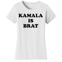 Kamala Is Brat Sunglasses Us Flag Vintage Funny Sarcastic Women's T-Shirt