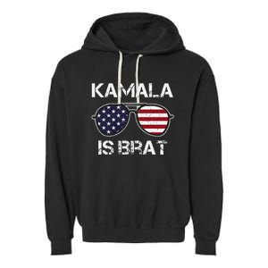 Kamala Is Brat Garment-Dyed Fleece Hoodie