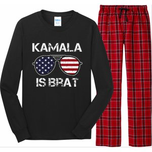 Kamala Is Brat Long Sleeve Pajama Set