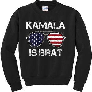 Kamala Is Brat Kids Sweatshirt