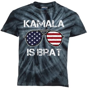 Kamala Is Brat Kids Tie-Dye T-Shirt