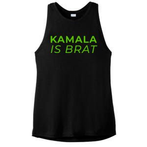 Kamala Is Brat Ladies PosiCharge Tri-Blend Wicking Tank