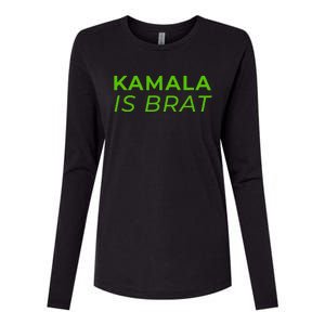 Kamala Is Brat Womens Cotton Relaxed Long Sleeve T-Shirt