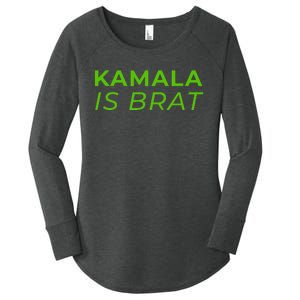 Kamala Is Brat Women's Perfect Tri Tunic Long Sleeve Shirt