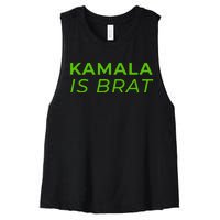 Kamala Is Brat Women's Racerback Cropped Tank