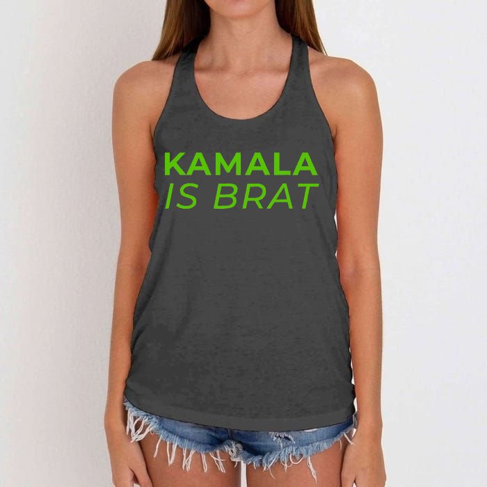 Kamala Is Brat Women's Knotted Racerback Tank