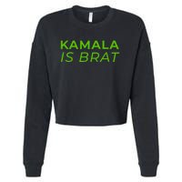 Kamala Is Brat Cropped Pullover Crew