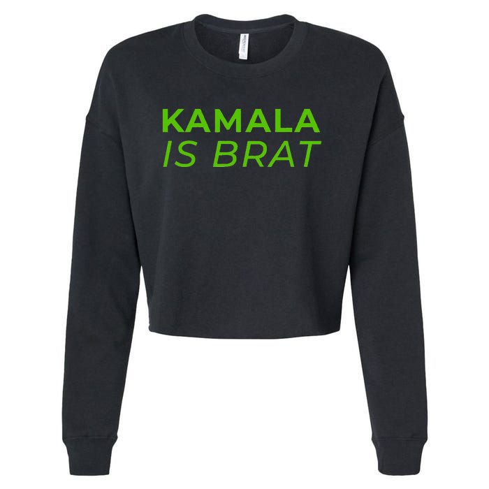 Kamala Is Brat Cropped Pullover Crew