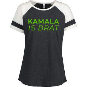 Kamala Is Brat Enza Ladies Jersey Colorblock Tee