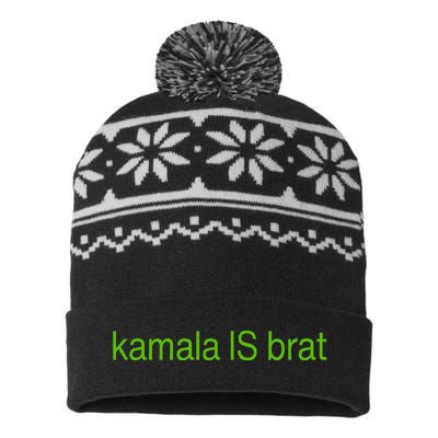 Kamala Is Brat USA-Made Snowflake Beanie