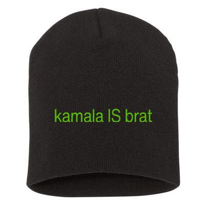 Kamala Is Brat Short Acrylic Beanie