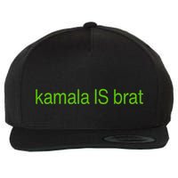 Kamala Is Brat Wool Snapback Cap