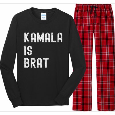 Kamala Is Brat Long Sleeve Pajama Set