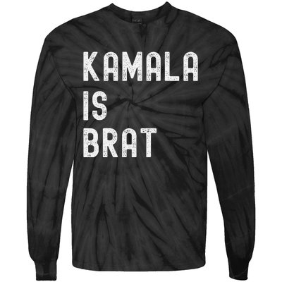 Kamala Is Brat Tie-Dye Long Sleeve Shirt