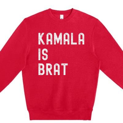 Kamala Is Brat Premium Crewneck Sweatshirt