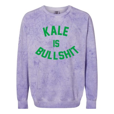 Kale Is Bullshit Colorblast Crewneck Sweatshirt