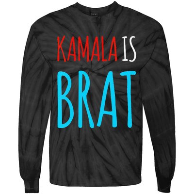 Kamala Is Brat Tie-Dye Long Sleeve Shirt