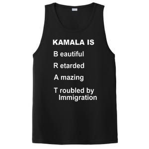 Kamala Is Brat Beautiful Retarded Amazing Troubled By Immigration PosiCharge Competitor Tank