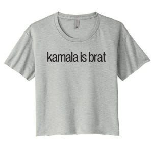 Kamala Is Brat Women's Crop Top Tee