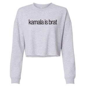 Kamala Is Brat Cropped Pullover Crew