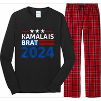 Kamala Is Brat Funny Quotes Feminist Long Sleeve Pajama Set