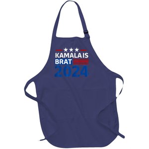 Kamala Is Brat Funny Quotes Feminist Women Girl Full-Length Apron With Pockets