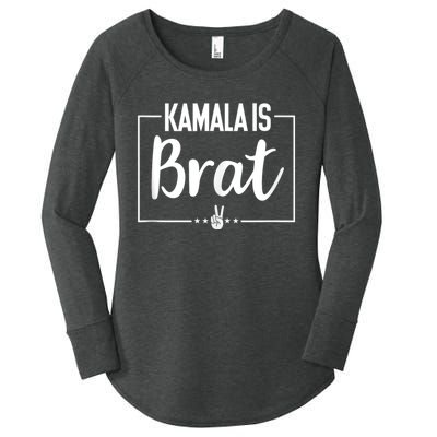 Kamala Is Brat Women's Perfect Tri Tunic Long Sleeve Shirt