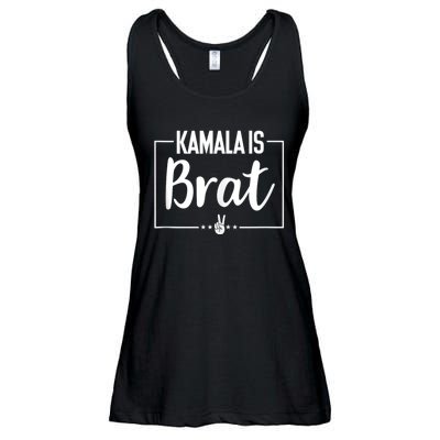 Kamala Is Brat Ladies Essential Flowy Tank