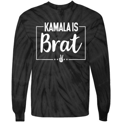 Kamala Is Brat Tie-Dye Long Sleeve Shirt