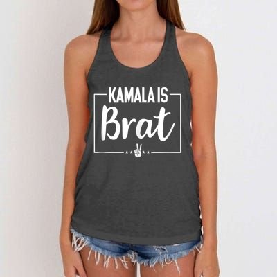 Kamala Is Brat Women's Knotted Racerback Tank