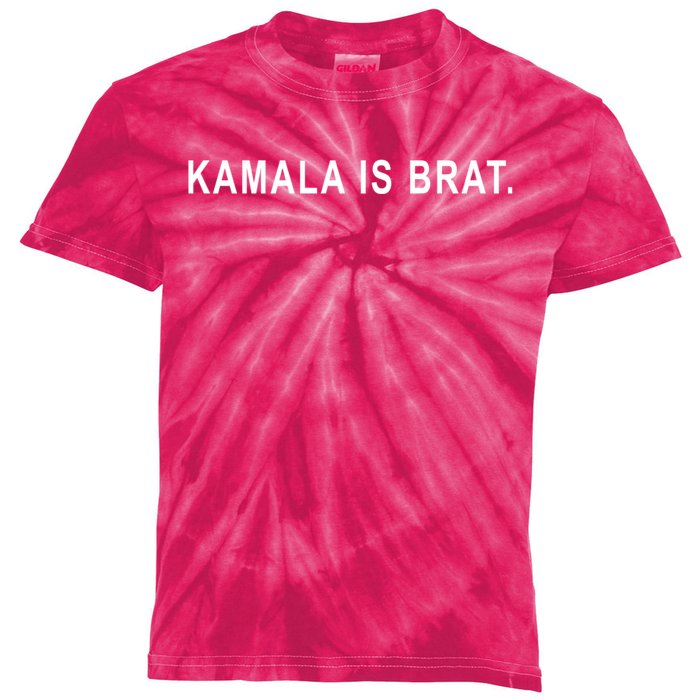 Kamala Is Brat Kids Tie-Dye T-Shirt