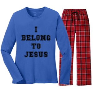 Kaka I Belong To Jesus Women's Long Sleeve Flannel Pajama Set 