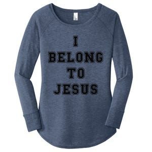 Kaka I Belong To Jesus Women's Perfect Tri Tunic Long Sleeve Shirt