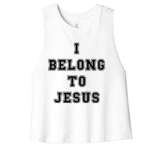 Kaka I Belong To Jesus Women's Racerback Cropped Tank