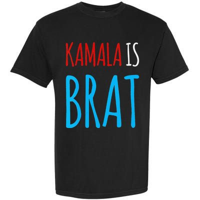 Kamala Is Brat V Neck Garment-Dyed Heavyweight T-Shirt