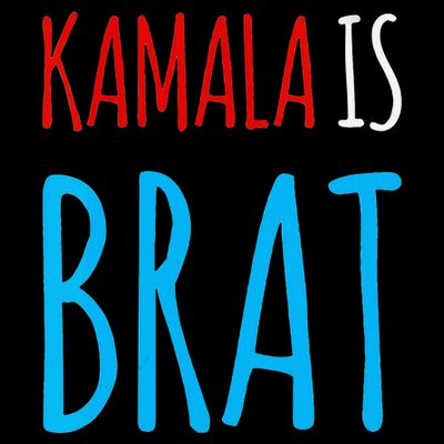 Kamala Is Brat V Neck T-Shirt