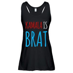 Kamala Is Brat V Neck Ladies Essential Flowy Tank