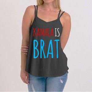 Kamala Is Brat V Neck Women's Strappy Tank