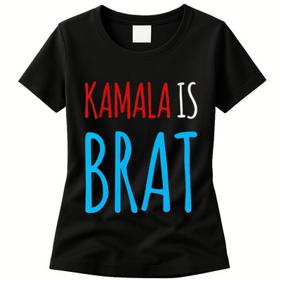 Kamala Is Brat V Neck Womens T-Shirt