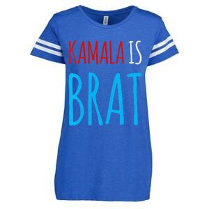 Kamala Is Brat V Neck Enza Ladies Jersey Football T-Shirt