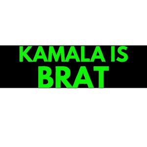 Kamala Is Brat V Neck Bumper Sticker