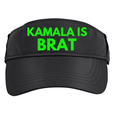 Kamala Is Brat V Neck Adult Drive Performance Visor